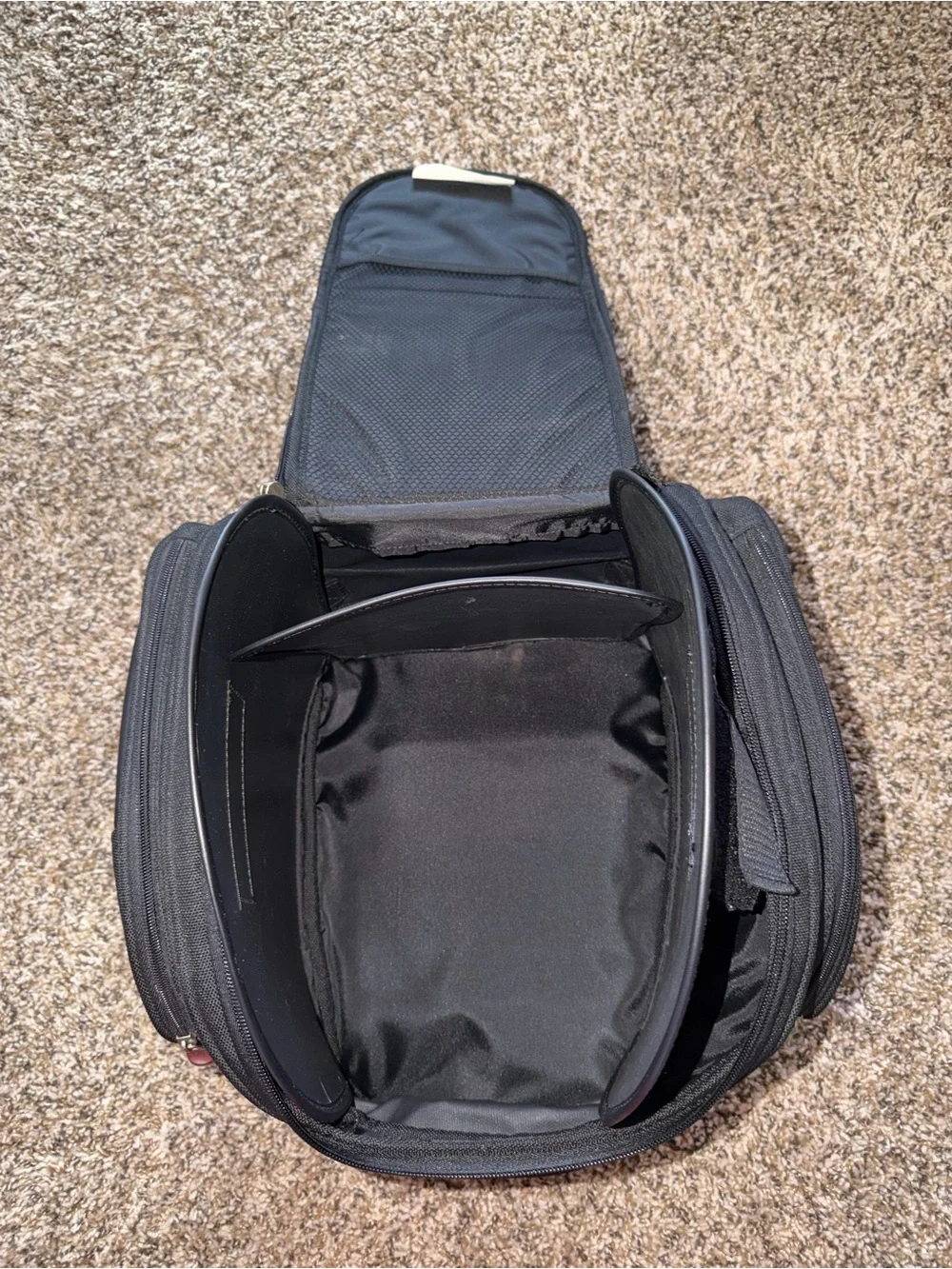 Kuryakyn Mini Gran Tour Motorcycle Bag 4147 Backpack Sissy Bar Black Expandable